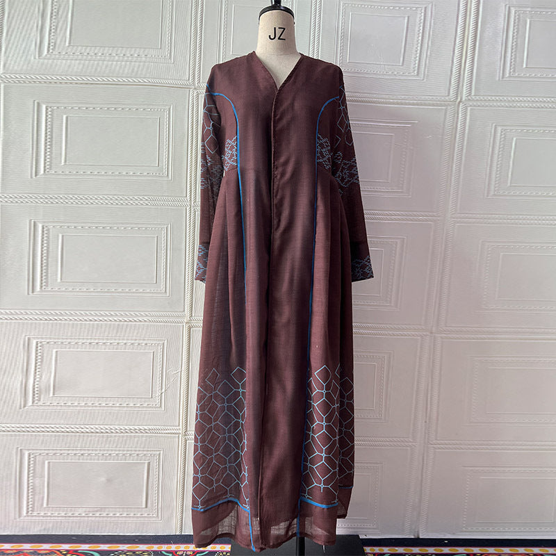 Women Clothing Loose Multicolor Maxi Dress