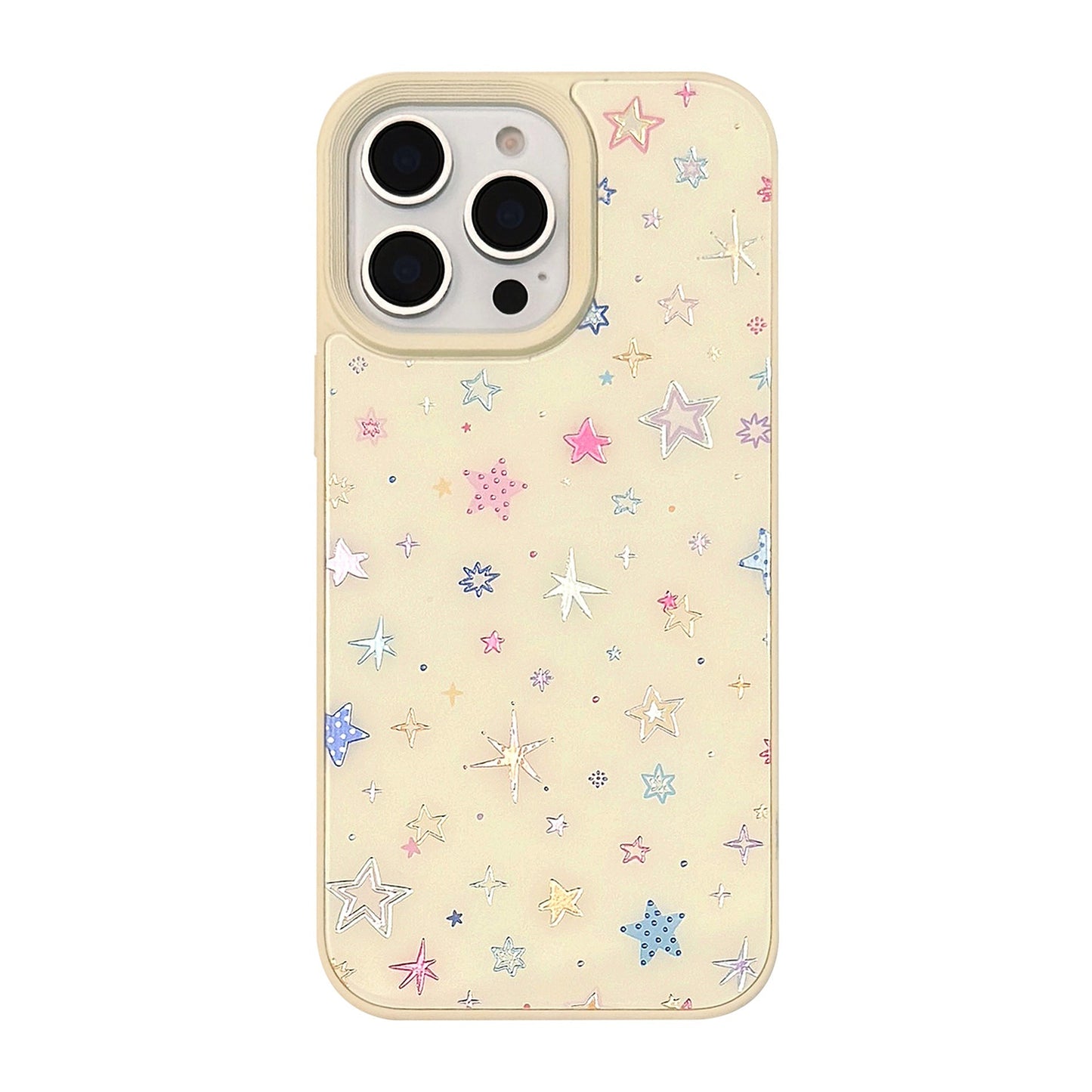 Gilt colorful stars Apple 16 mobile phone case for iPhone16Pro max small fresh 15 anti-drop 14/13