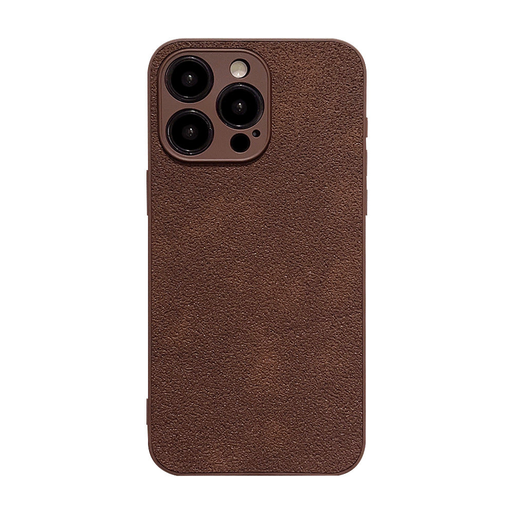 Aplicable a la funda para iPhone15 iPhone 14promax marrón Maillard ins patrón de pozo de luna 11 corteza 13 premium X