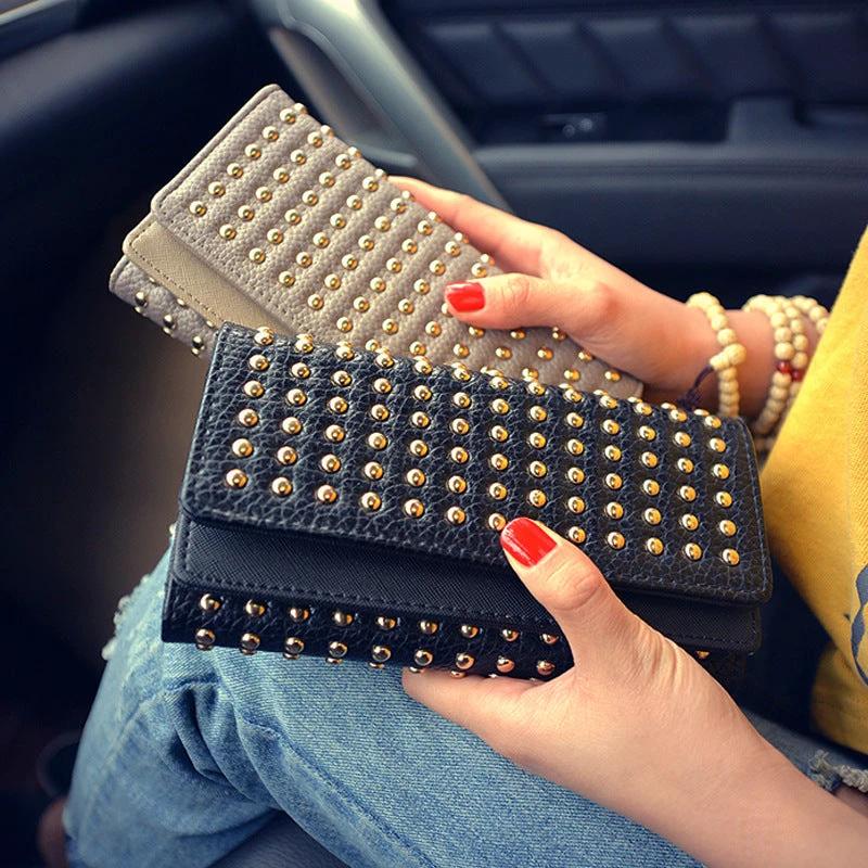 Women's Long Tri-fold Wallet Large-capacity Handbag
