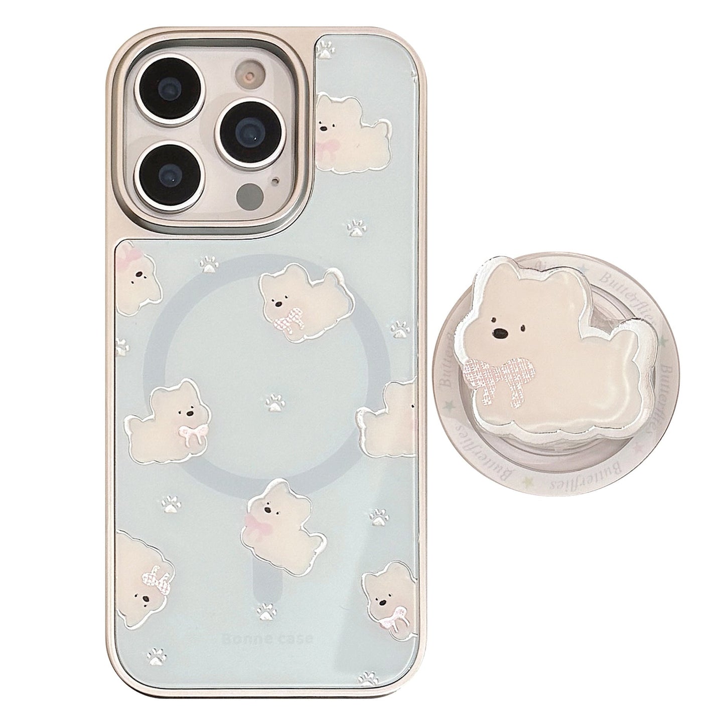 Gilt apple 16 pro mobile phone case max west highland magnetic suction bracket iphone17 electroplated silver 14 suitable for Huawei