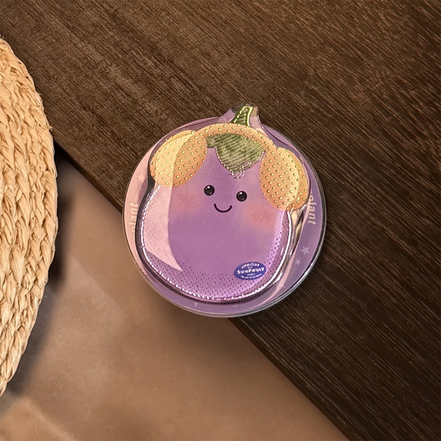 Soporte magnético para teléfono móvil Magsafe con dibujos animados de verduras doradas, soporte telescópico portátil con airbag y personalidad avanzada