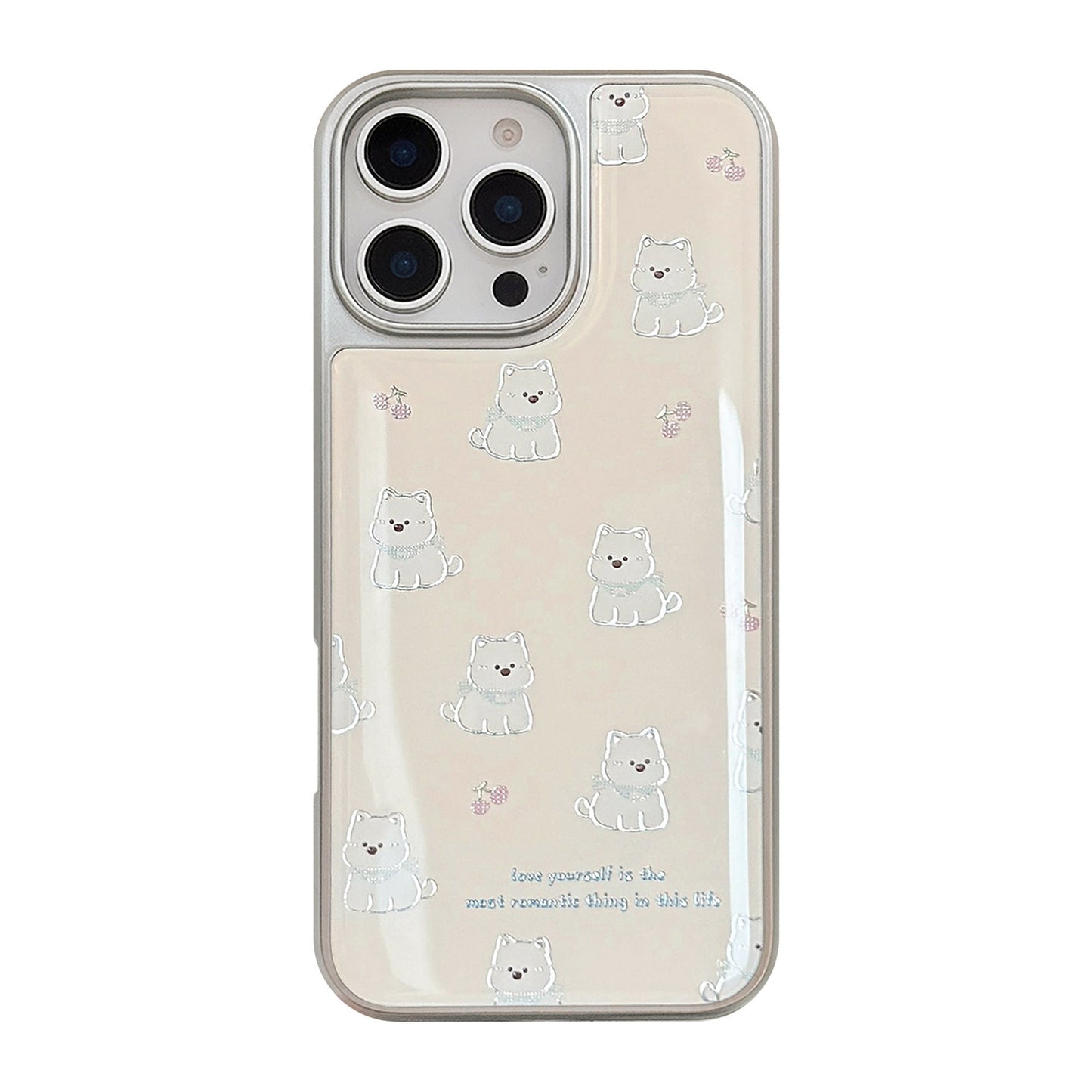 Gilt para West Highland Aplicable para Funda de teléfono móvil Apple 17Pro Max iphone16 Epoxy 13 Galvanizado 14 Huawei