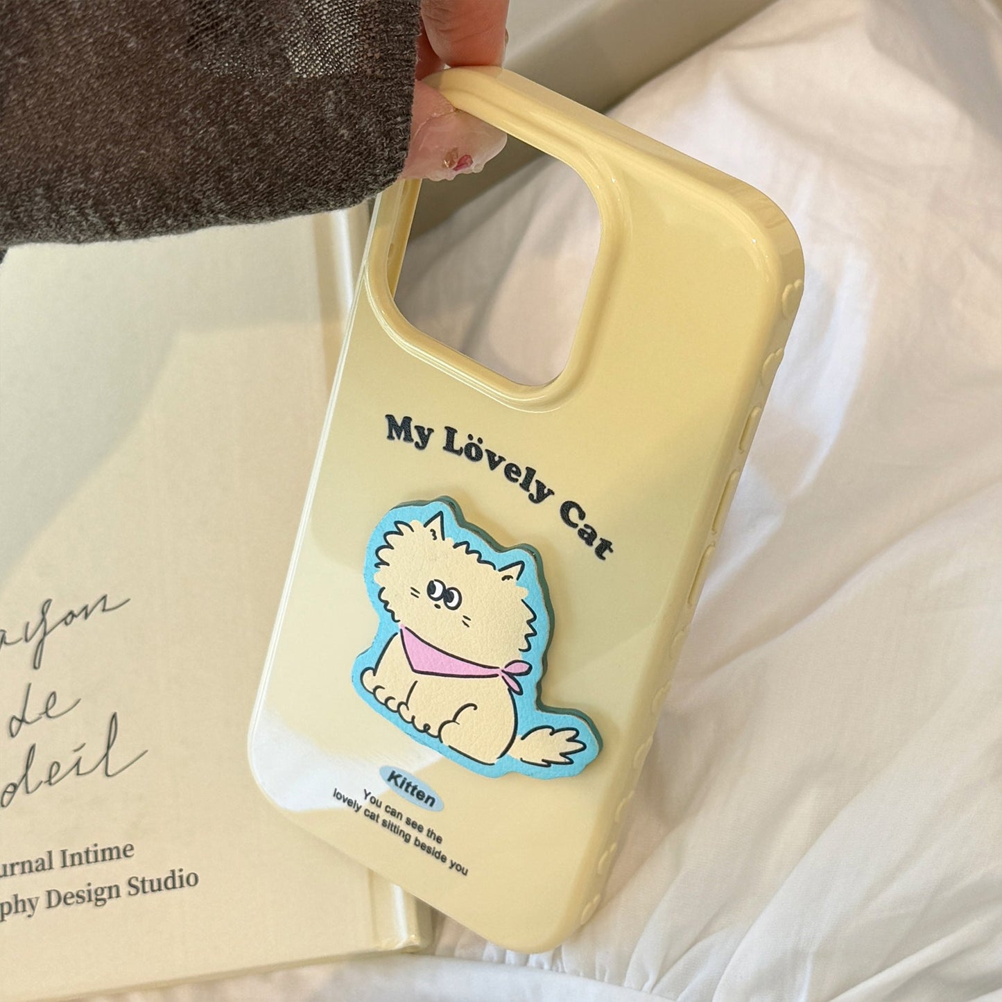 Funda para iPhone 16 con diseño de gato divertido y colorido, para Apple 15 Pro Max, a prueba de caídas, 14 tridimensional, 13 creativa