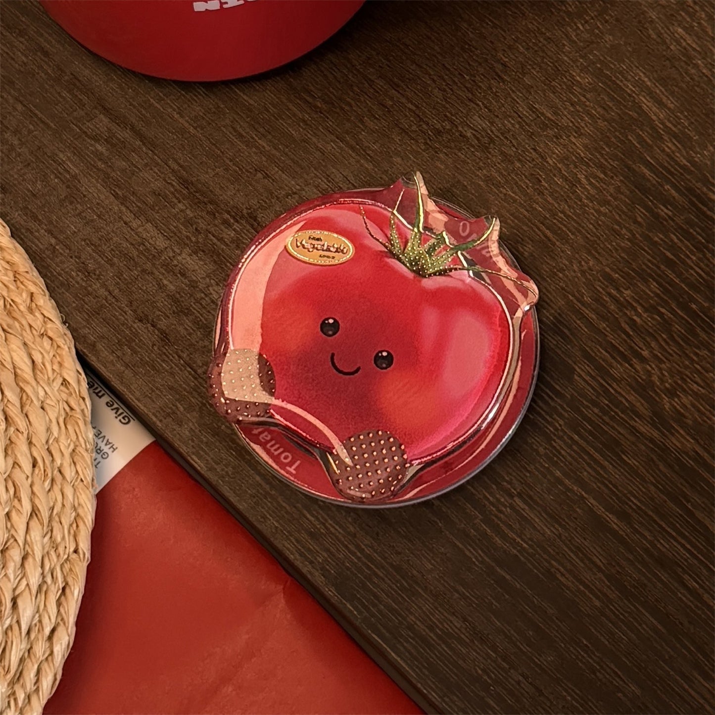 Soporte magnético para teléfono móvil Magsafe con dibujos animados de verduras doradas, soporte telescópico portátil con airbag y personalidad avanzada