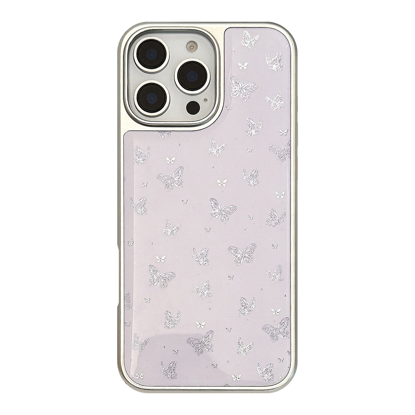 Funda de teléfono mariposa morada dorada adecuada para Apple 15pro max carcasa para iPhone16 Epoxi 17 galvanoplastia 14 Huawei
