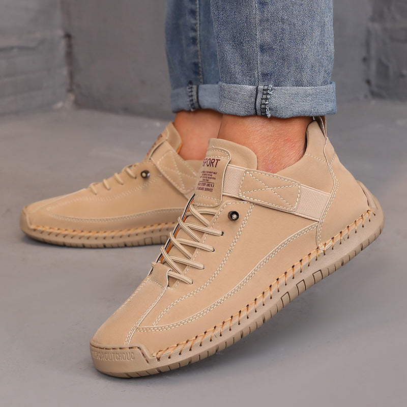 Botas de cuero para mujer que combinan colores