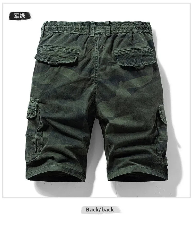 Men's Summer New Camouflage American Street Outdoor Tooling Shorts Stretch Cross-border for Amazon 9383