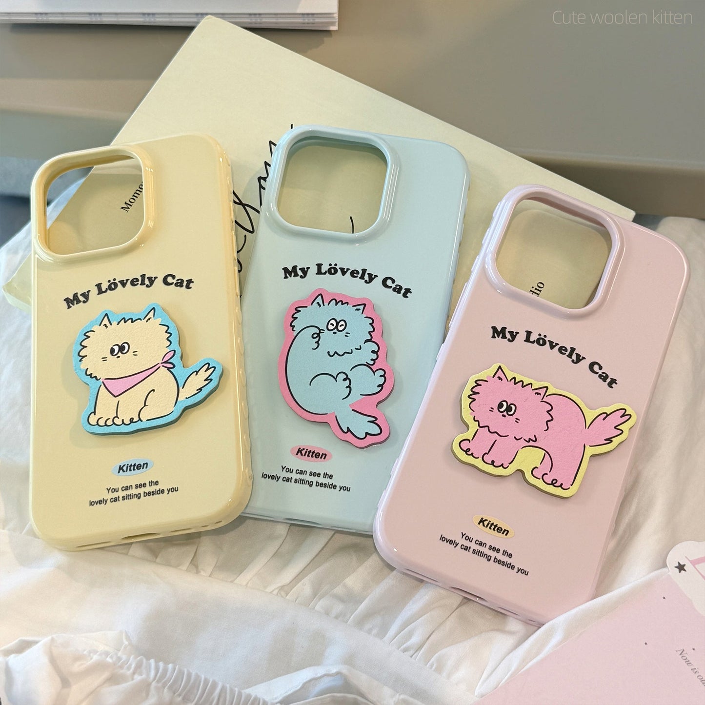 Funda para iPhone 16 con diseño de gato divertido y colorido, para Apple 15 Pro Max, a prueba de caídas, 14 tridimensional, 13 creativa