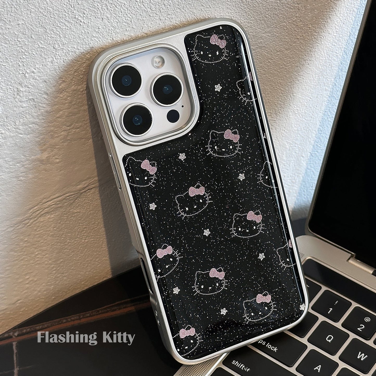 Gilt glitter ins star cat with 16promax apple 15 mobile phone case iphone17 electroplating Huawei P70