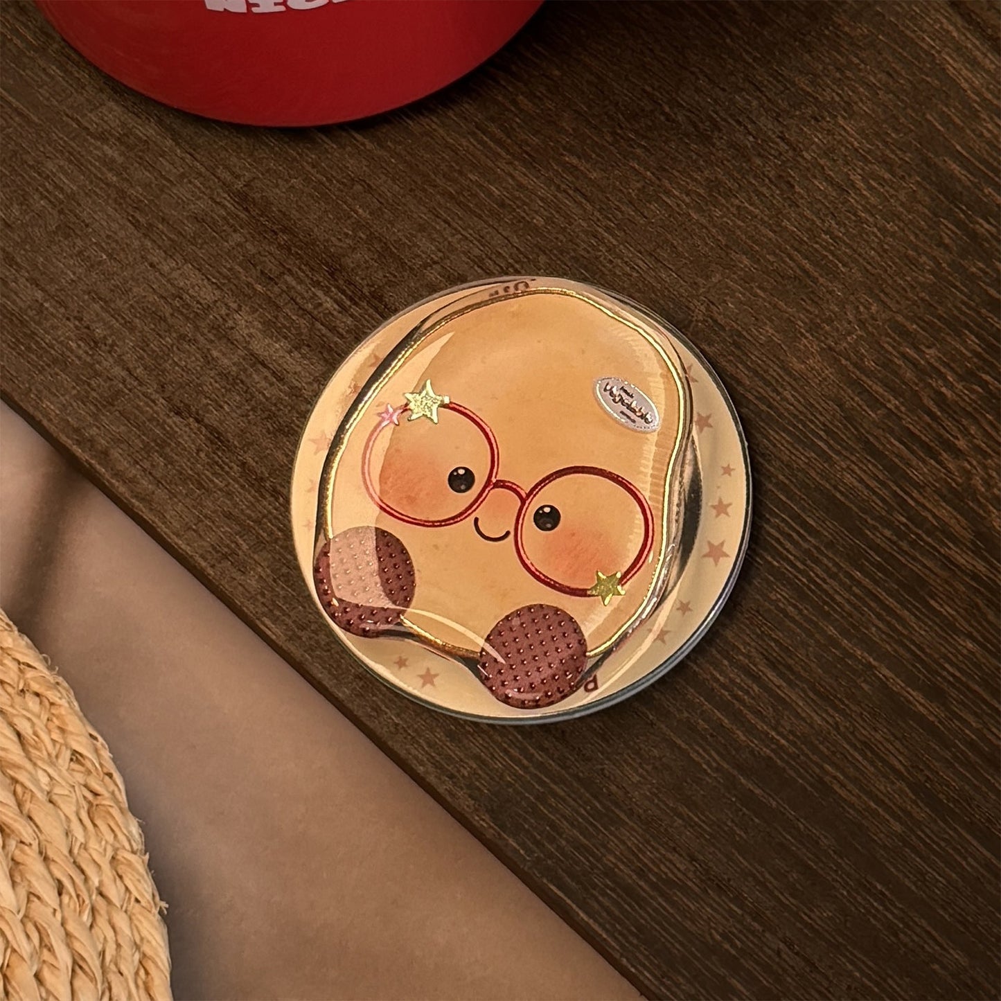 Soporte magnético para teléfono móvil Magsafe con dibujos animados de verduras doradas, soporte telescópico portátil con airbag y personalidad avanzada
