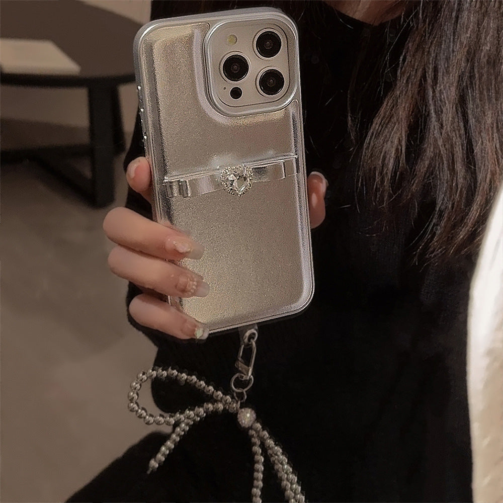 Cordón francés tridimensional adecuado para fundas de teléfono móvil Apple 16, fundas de cuero para iPhone 17 Promax Temperament 11, 13