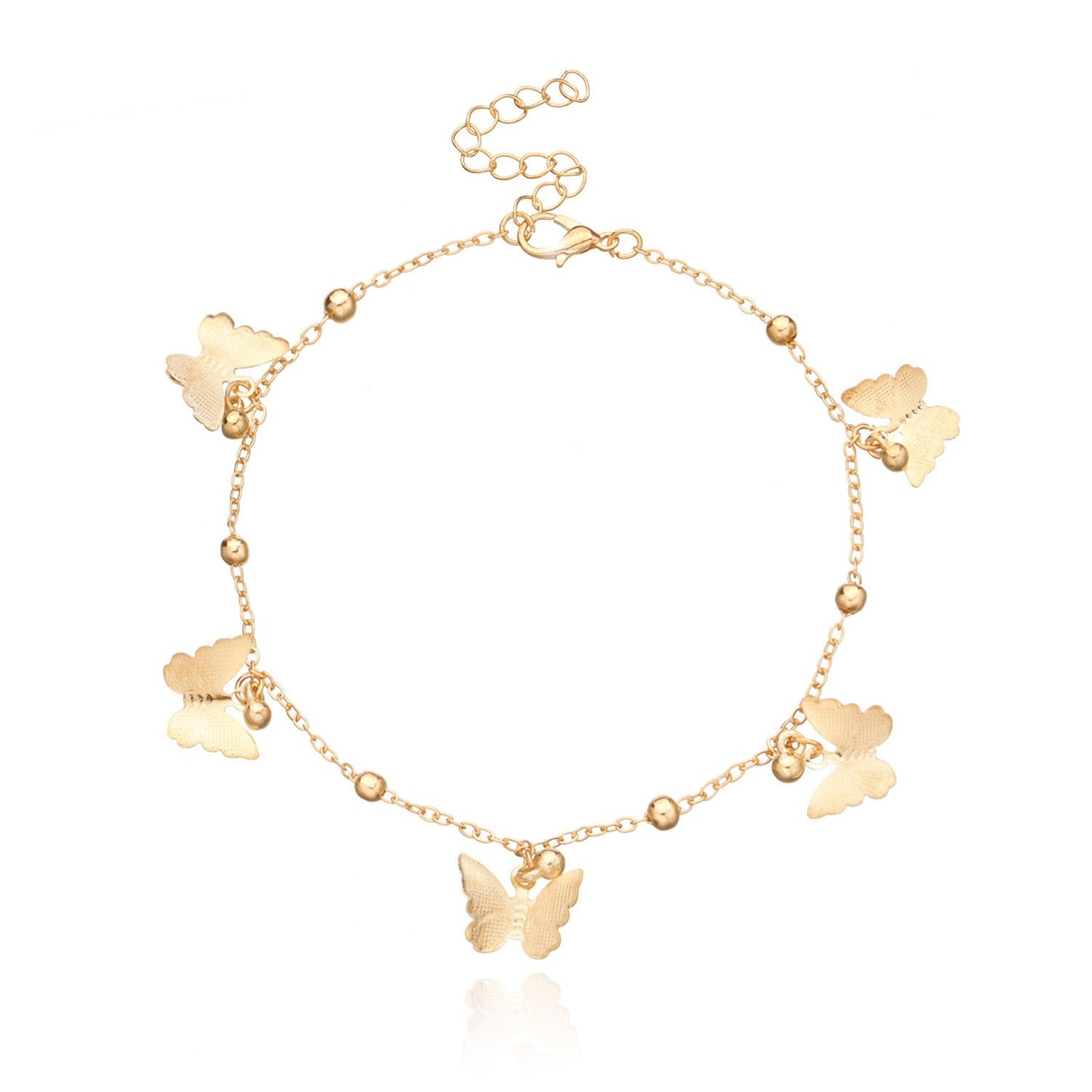 butterfly Charm Dangles Anklet Bracelet