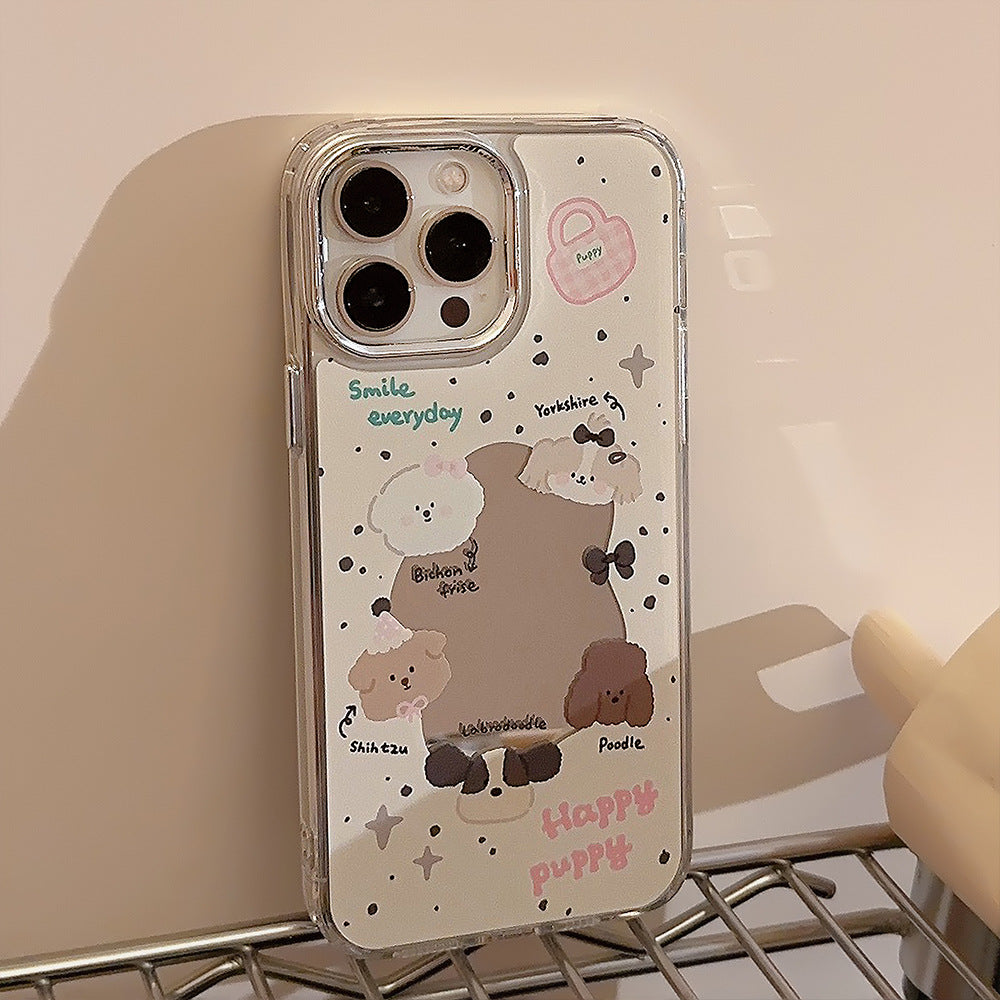 Sweet ins cachorro iPhone 16 para 17 Pro Max funda de iPhone 13 espejo galvanizado 11 original 12
