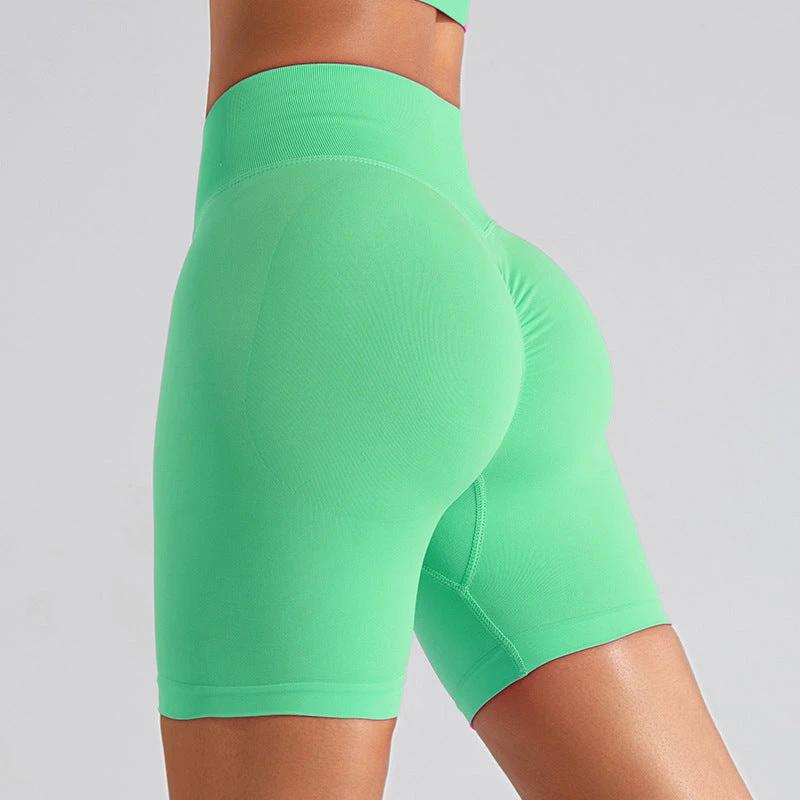 seamless High waist Running Exercise Workout shorts