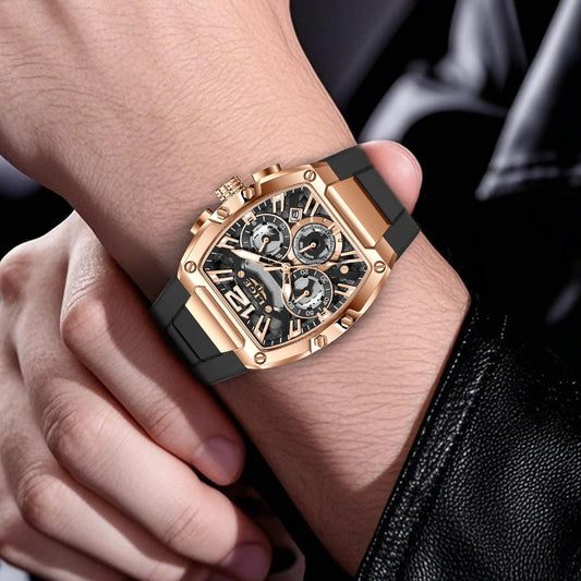 Men's Sports Multifunctional Waterproof Luminous Calendar Watch