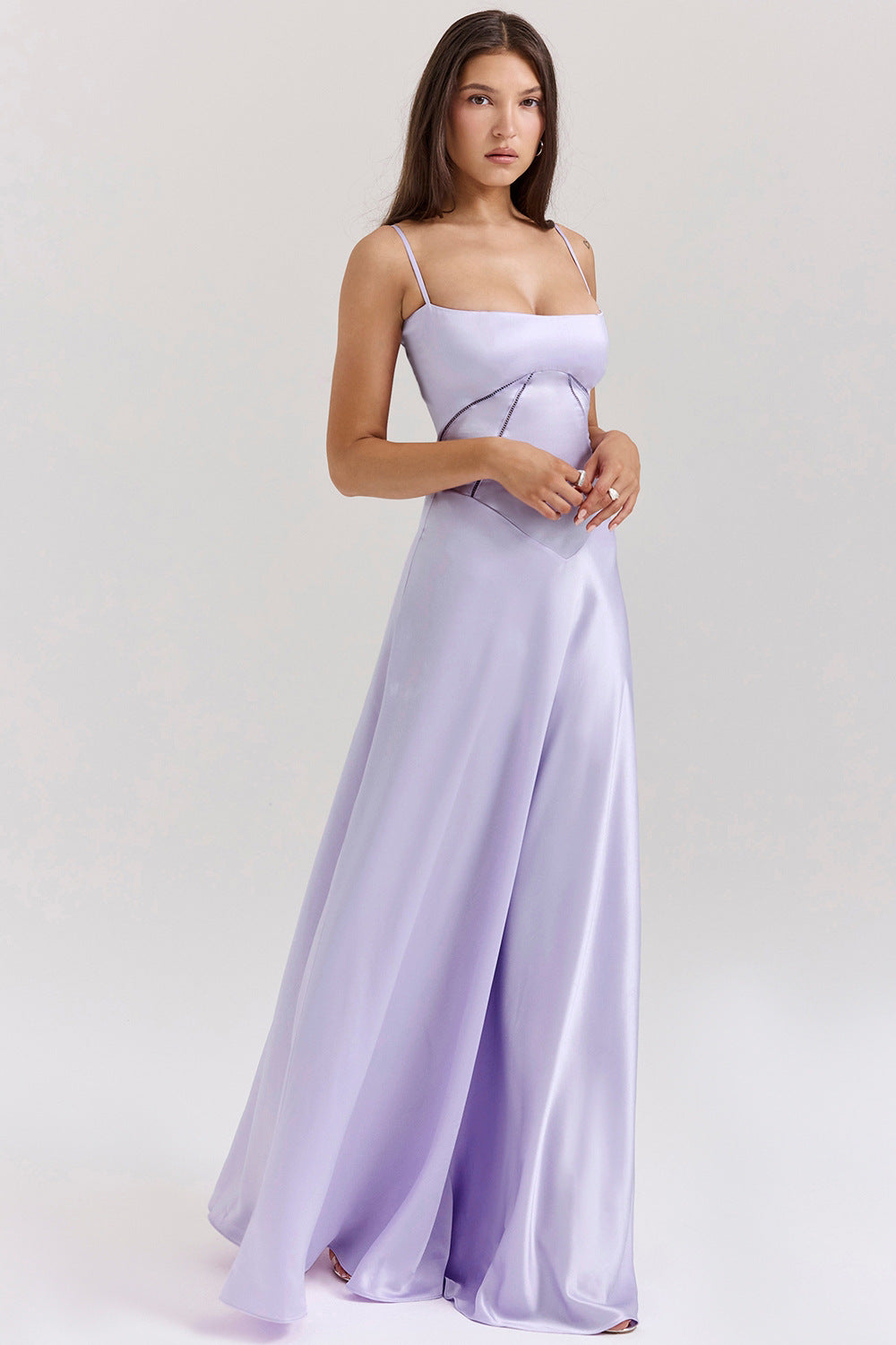 Women Wear Sexy Sling Dress Slim Fit Backless Maxi Dress Women Evening Dress