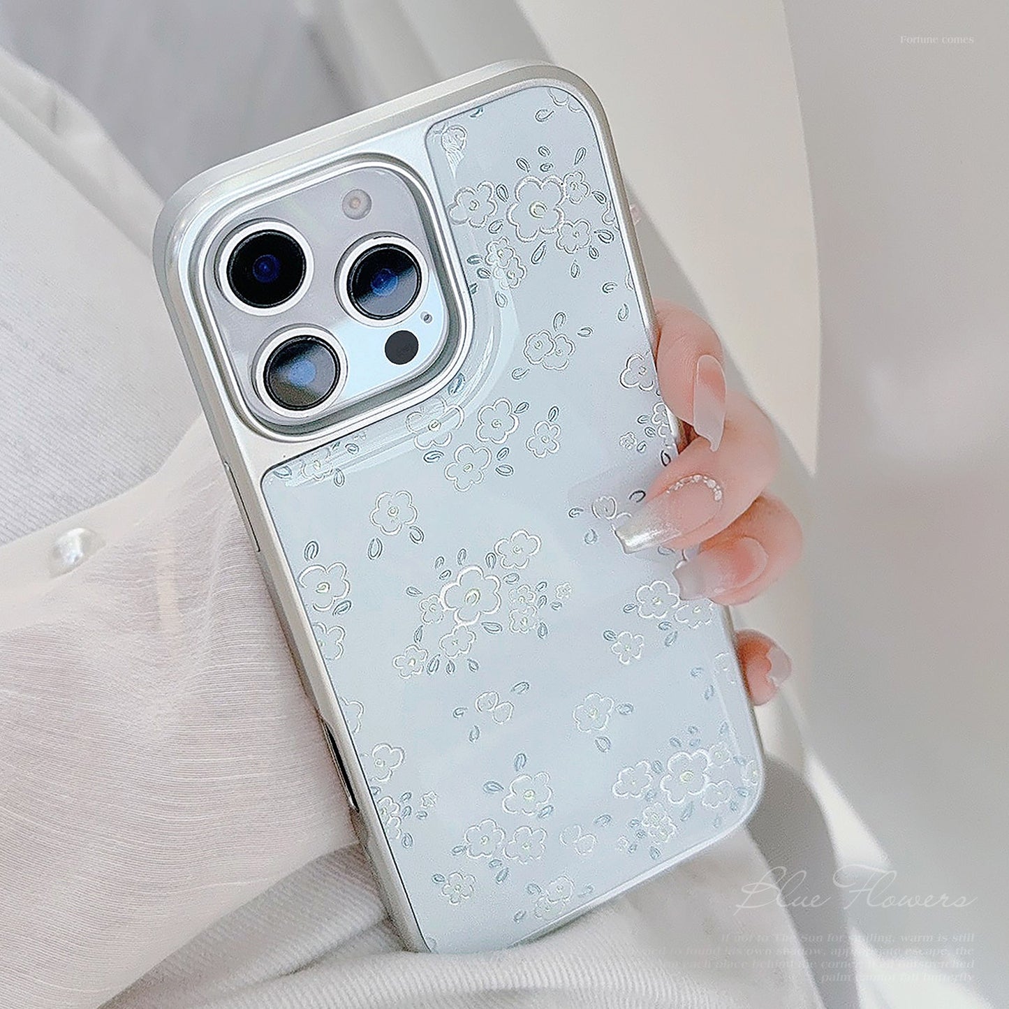 Funda para teléfono móvil Gilt ins fresh flower apple 16pro max iphone15 Epoxy 17 compatible con huawei mate70