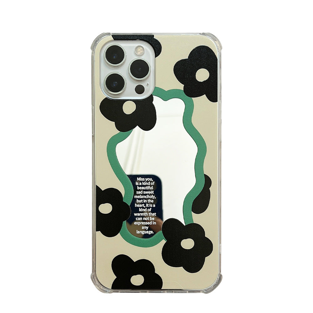 Nicho de espejo de personalidad adecuado para funda de móvil Apple iPhone 16 Pro Max 17, antcaídas 14 Pro, sets 15/8 11