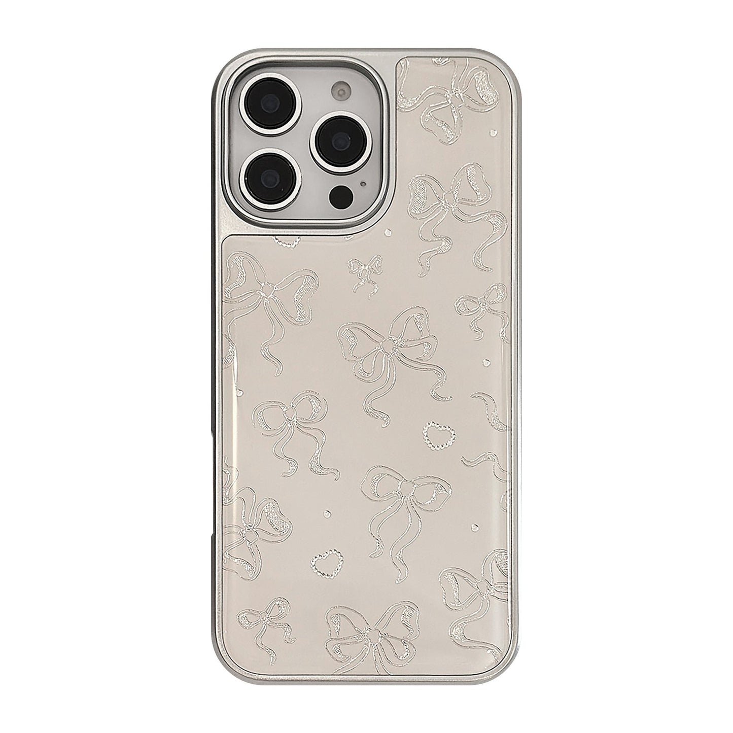 Funda de teléfono móvil Gilt Apple 16promax iphone15 lazo de perlas 13 galvanoplastia 17 para Huawei P70