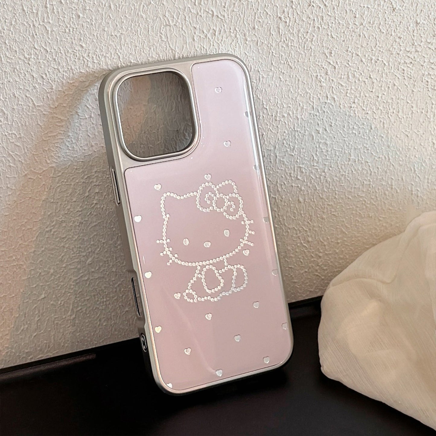 Epoxi dorado iphone16 gato cariñoso adecuado para funda de teléfono móvil Apple 15promax 17 13 chapado 14 Huawei
