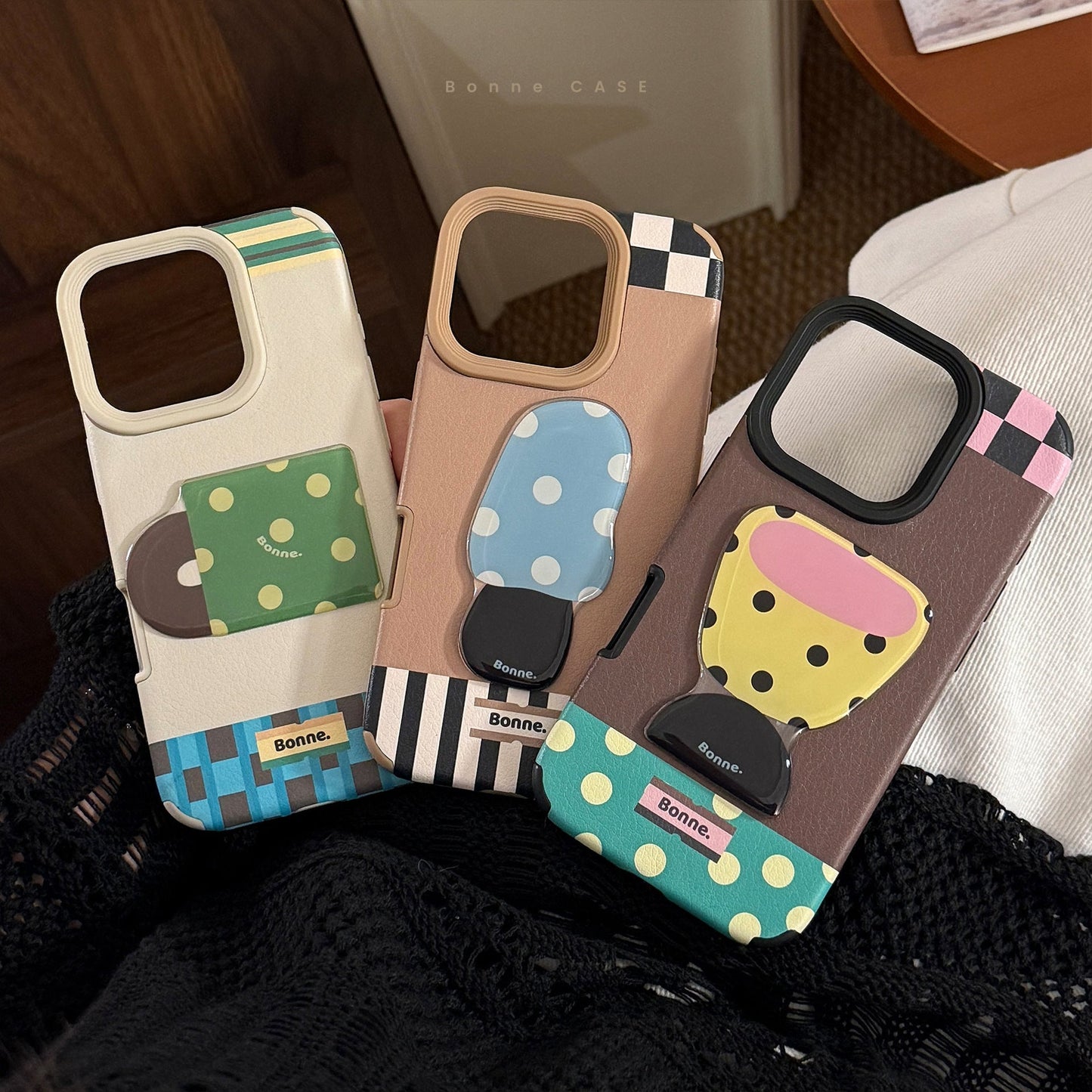 Funda para móvil iphone16 con aplicación tridimensional de patrón de piel, lámpara de escritorio con taza de té Apple 17promax, sentido avanzado 14, anticaída 13