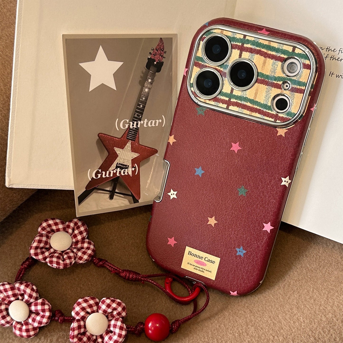 Color estrella contraste creativa aplicación iPhone 17 Pro Max funda para teléfono móvil Apple 16 antigolpes 13 todo incluido 15 cuerda de mano