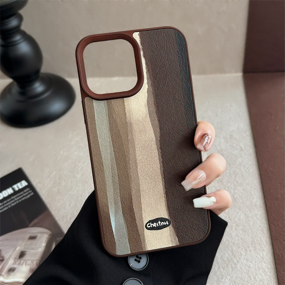Funda para teléfono móvil iPhone 13 Maillard 11, medieval a cuadros, Apple 16, piel, 17pro max, 15