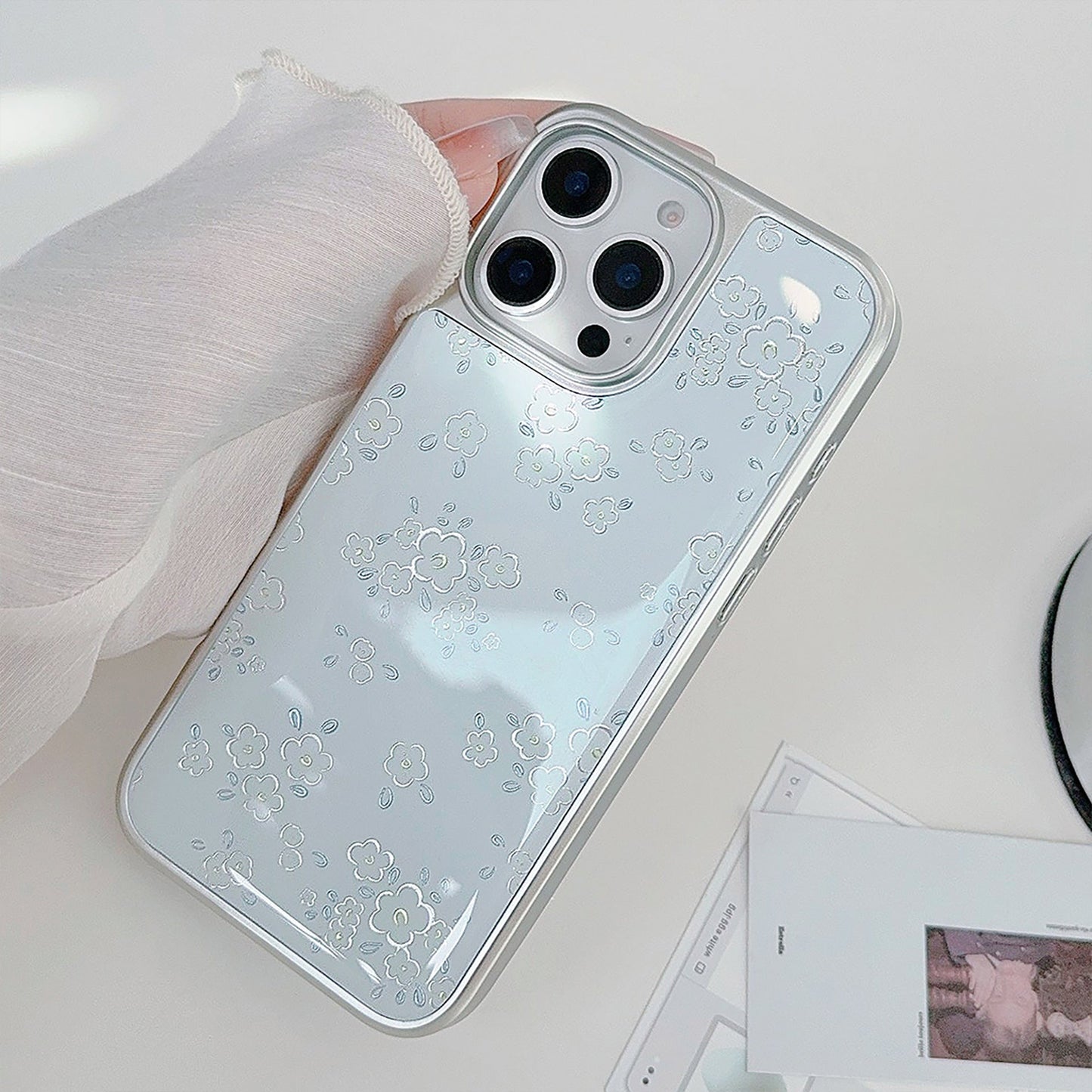 Funda para teléfono móvil Gilt ins fresh flower apple 16pro max iphone15 Epoxy 17 compatible con huawei mate70