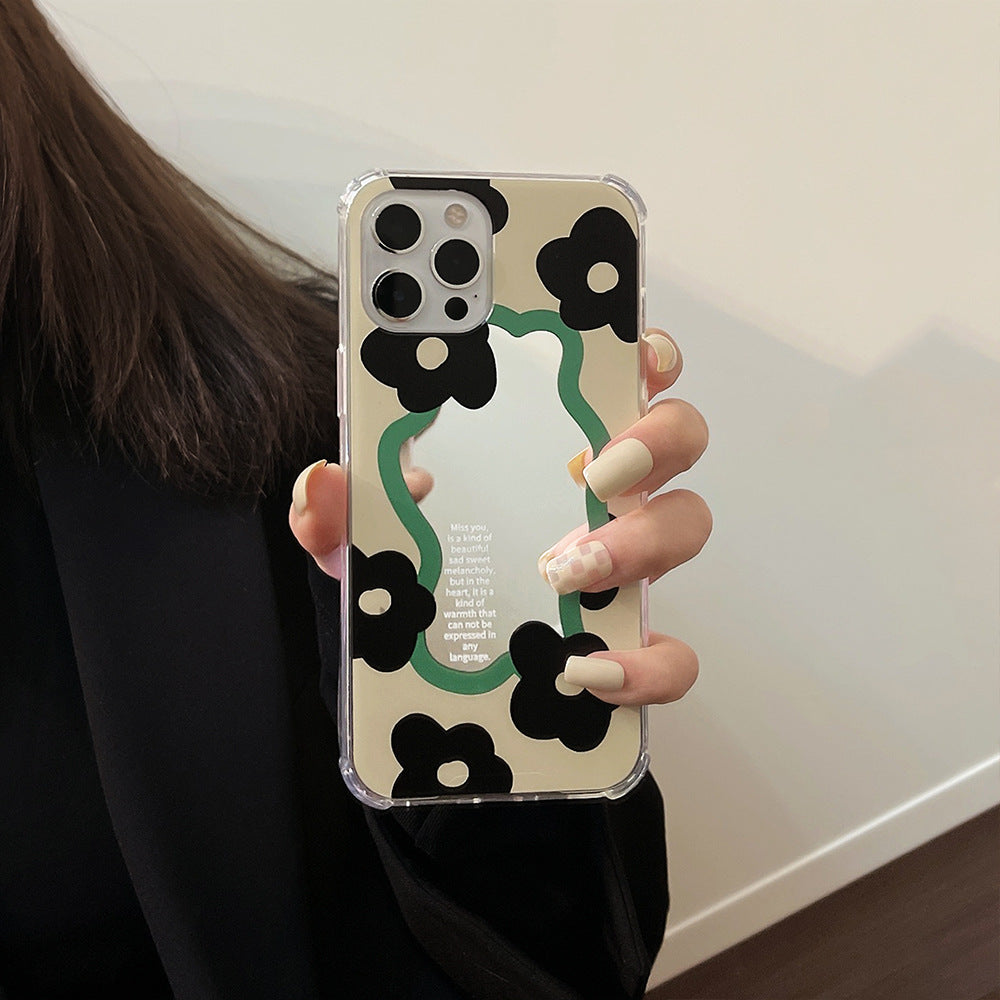 Nicho de espejo de personalidad adecuado para funda de móvil Apple iPhone 16 Pro Max 17, antcaídas 14 Pro, sets 15/8 11