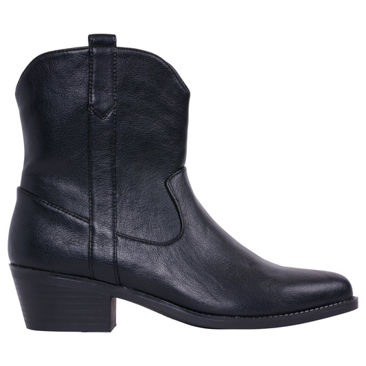 Botín negro Qakley para mujer
