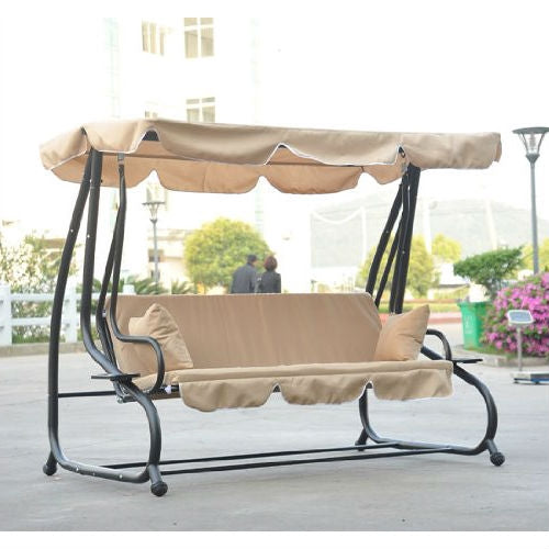 Toldo exterior Columpio Patio Porche Sombra Tumbona en arena