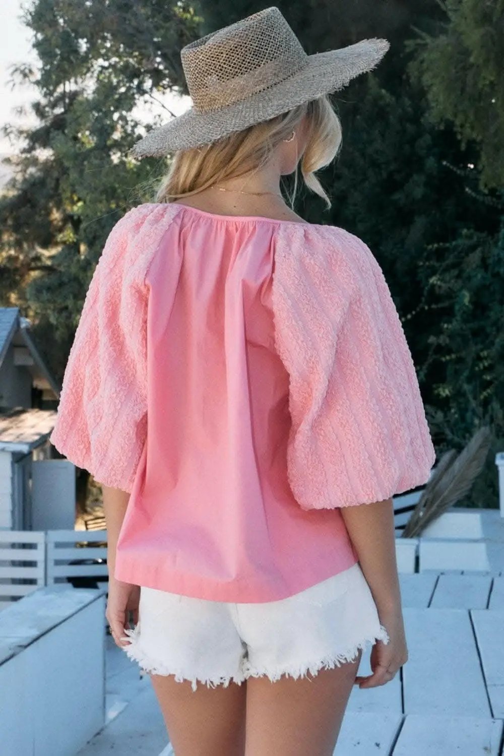 Acaban de llegar los pantalones Trendsi - Blusa de popelina con mangas abullonadas y talla completa de ODDI