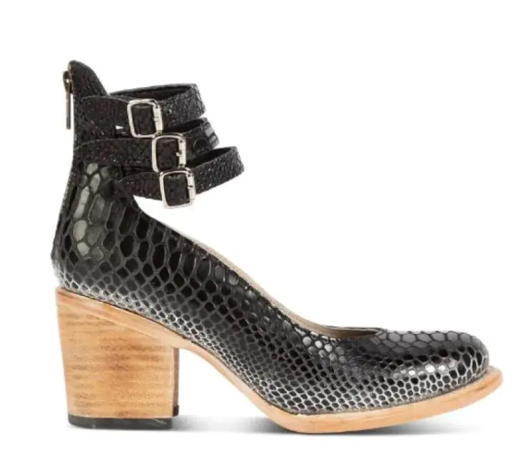 Sandalias con Punta y Hebilla para Mujer