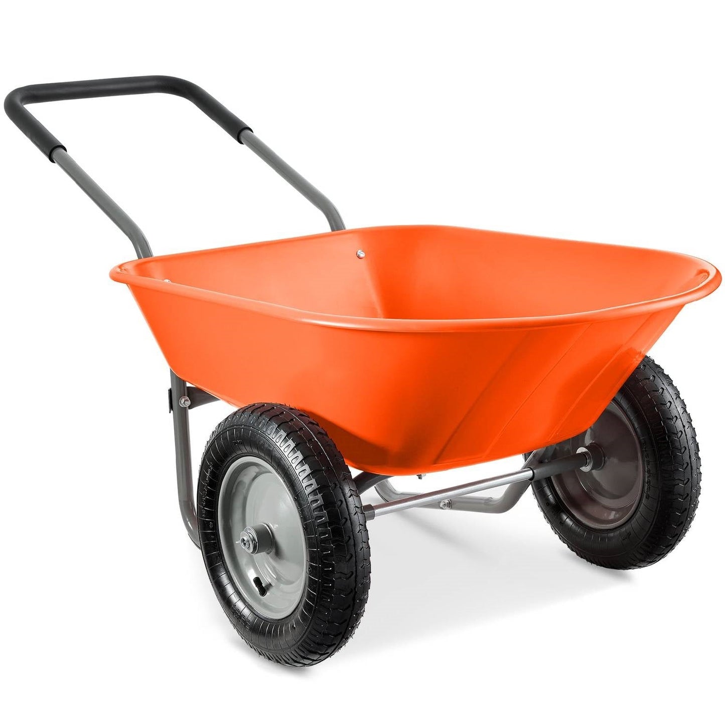 Carretilla Multiusos de 2 Ruedas de Uso Rudo Inoxidable - Naranja