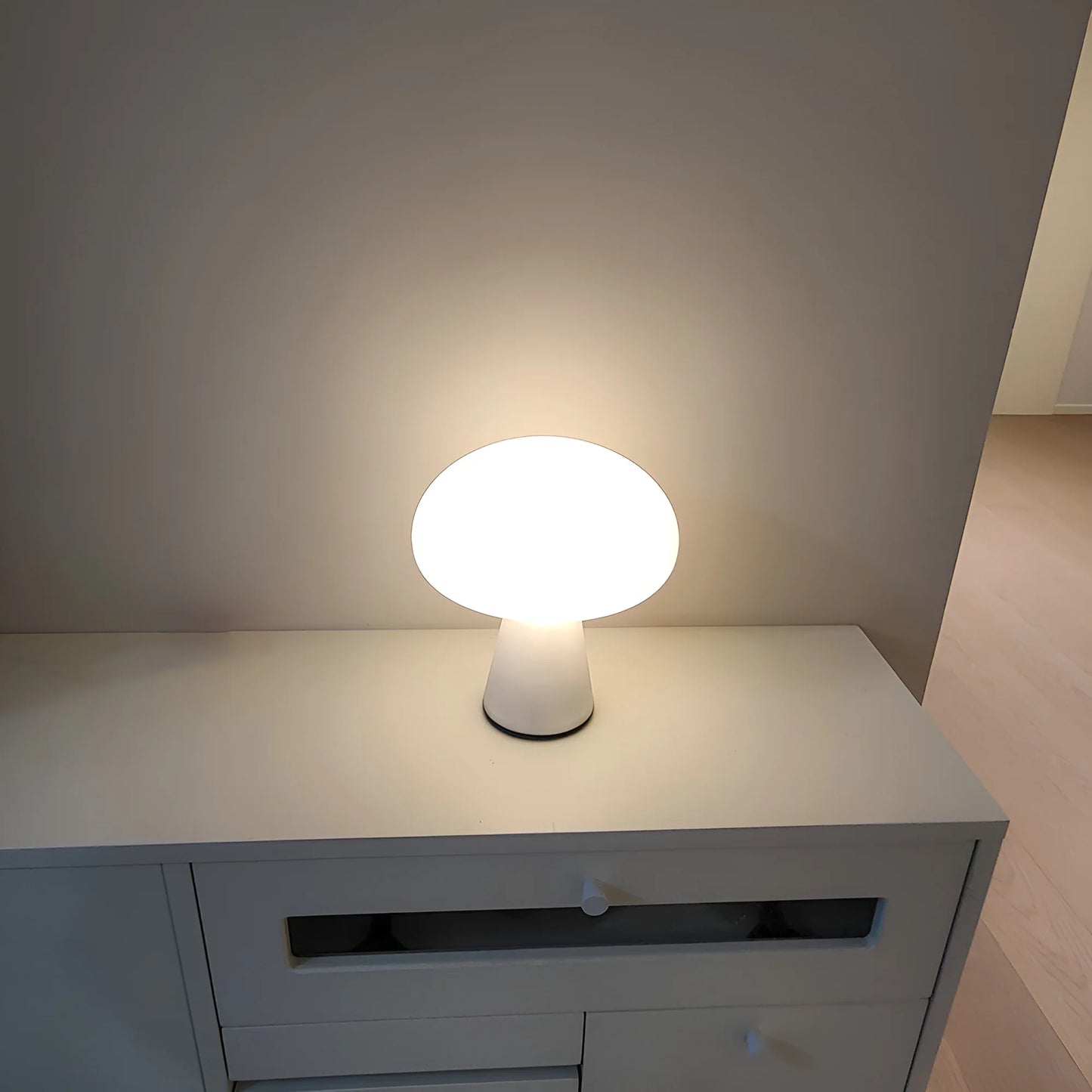 Lámpara de Mesa Obello de Cristal Esmerilado