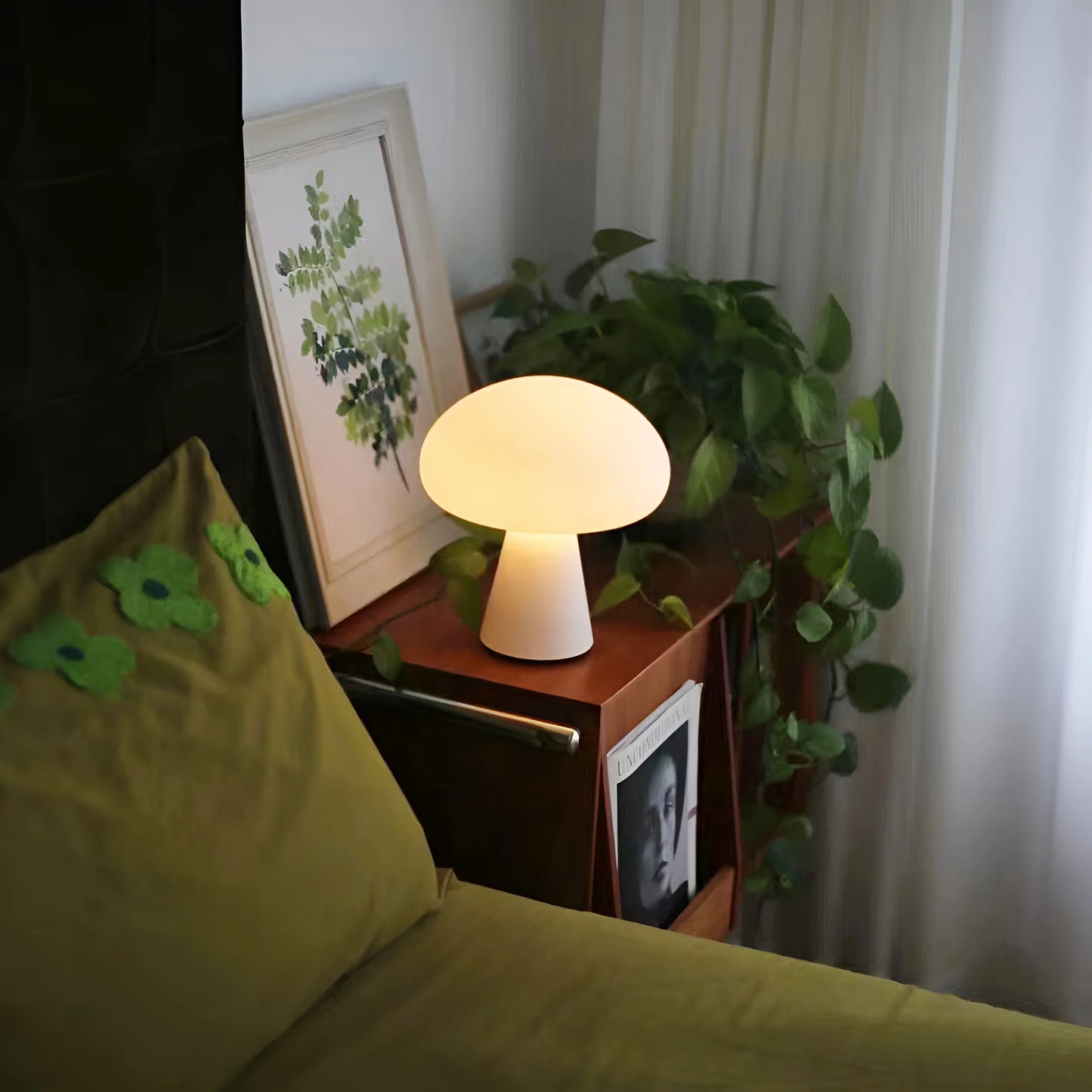 Lámpara de Mesa Obello de Cristal Esmerilado