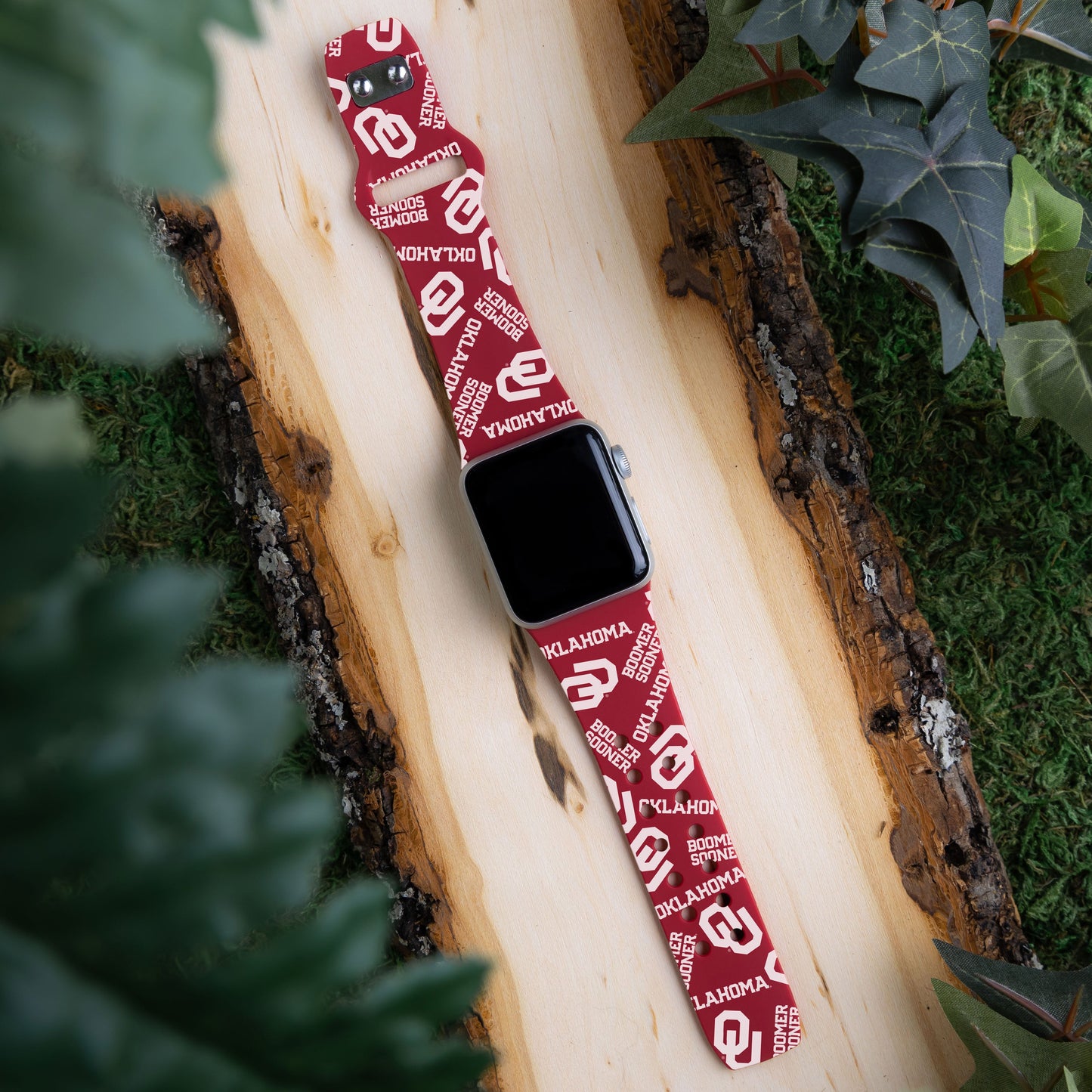 Oklahoma Sooners HD Apple Watch Band
