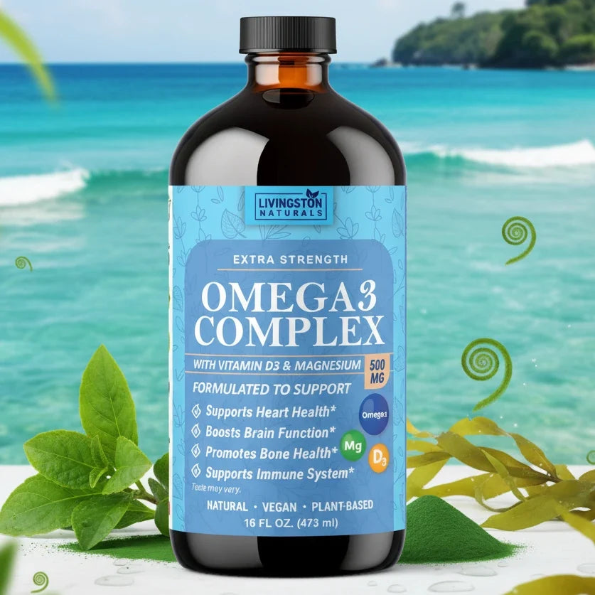 Omega-3 Extra Strength Vegan Complex with Vitamin D3 & Magnesium
