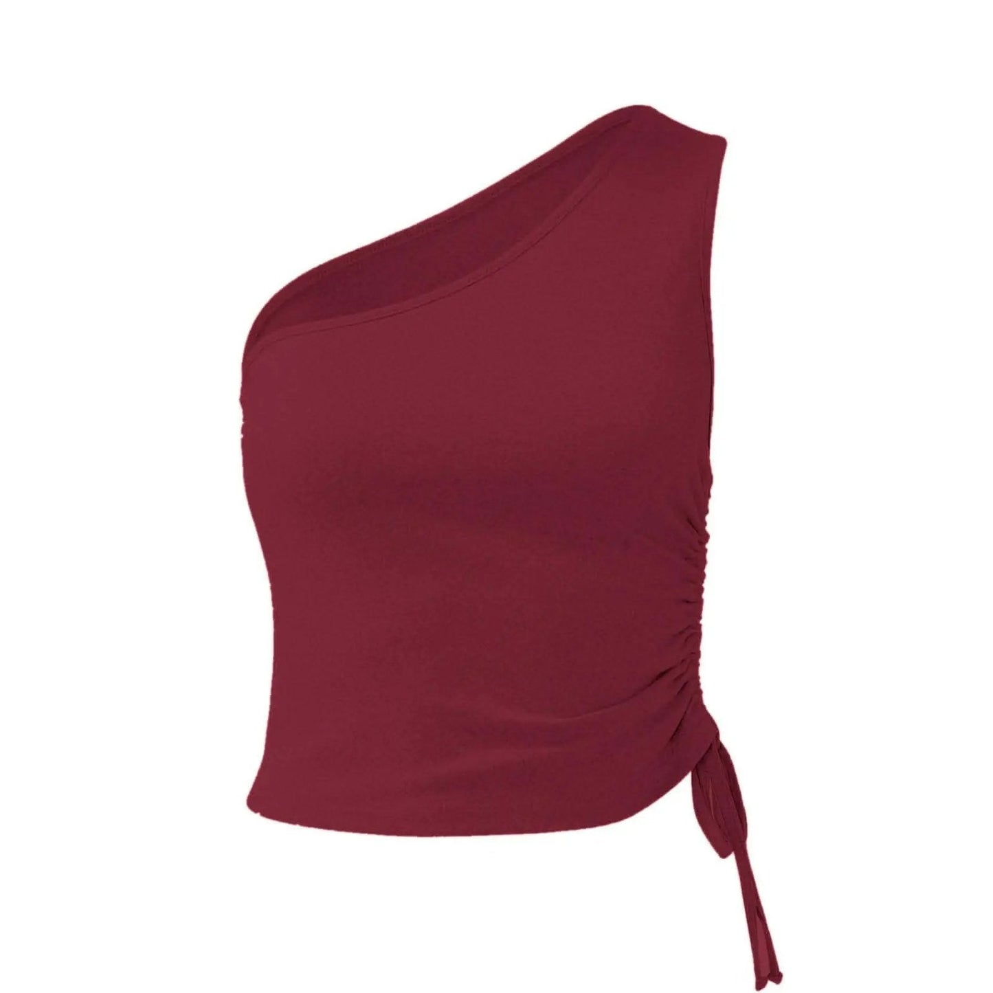 Cami Top - One-Shoulder Tie Detail - Chic & Modern