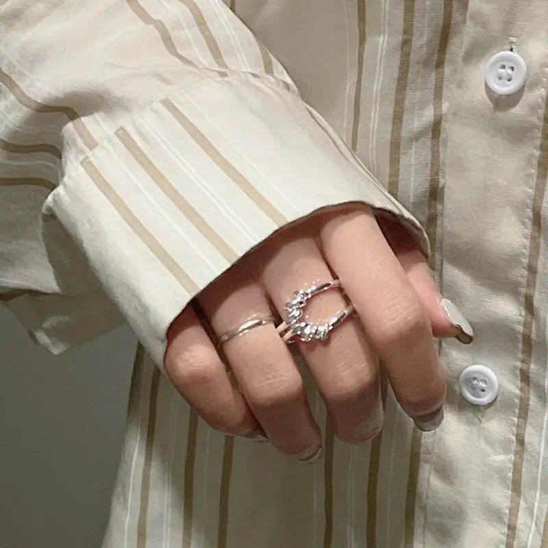 Anillo Trenzado Nudo para Mujer - Accesorio de Moda