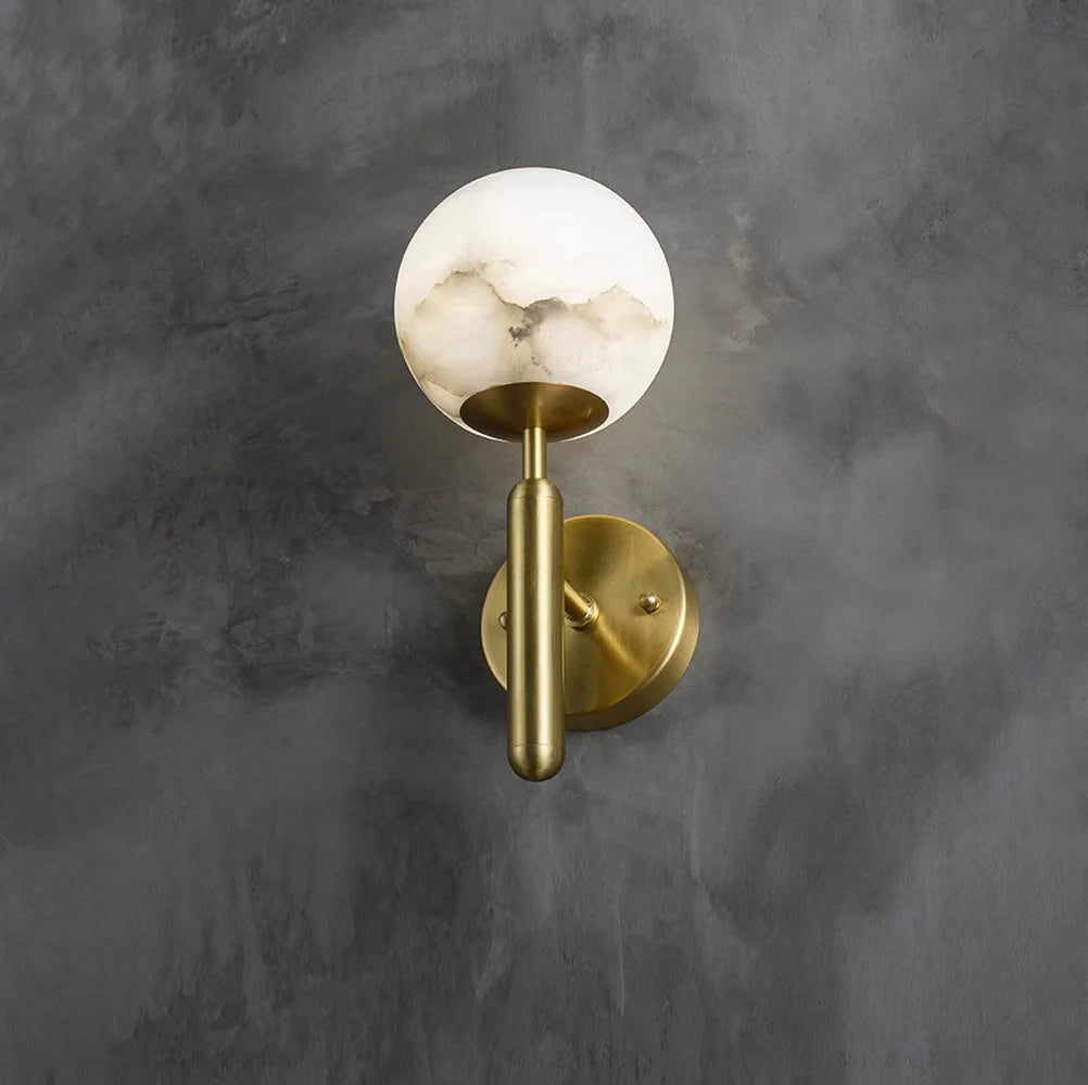 Lámpara de Pared Orbis de Alabastro de Lujo
