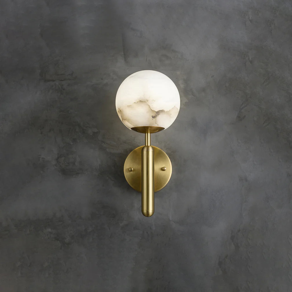 Lámpara de Pared Orbis de Alabastro de Lujo