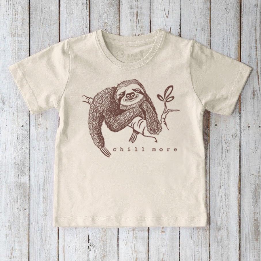 "Chill More" Sloth T-Shirt for Kids