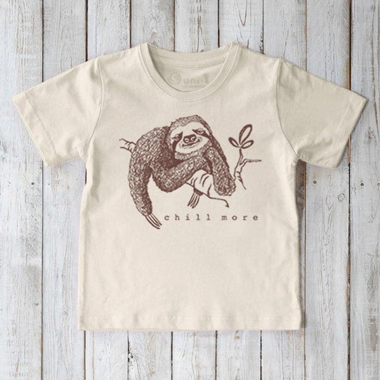 "Chill More" Sloth T-Shirt for Kids