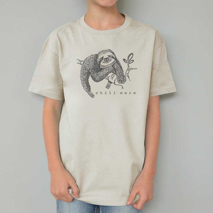 "Chill More" Sloth T-Shirt for Kids