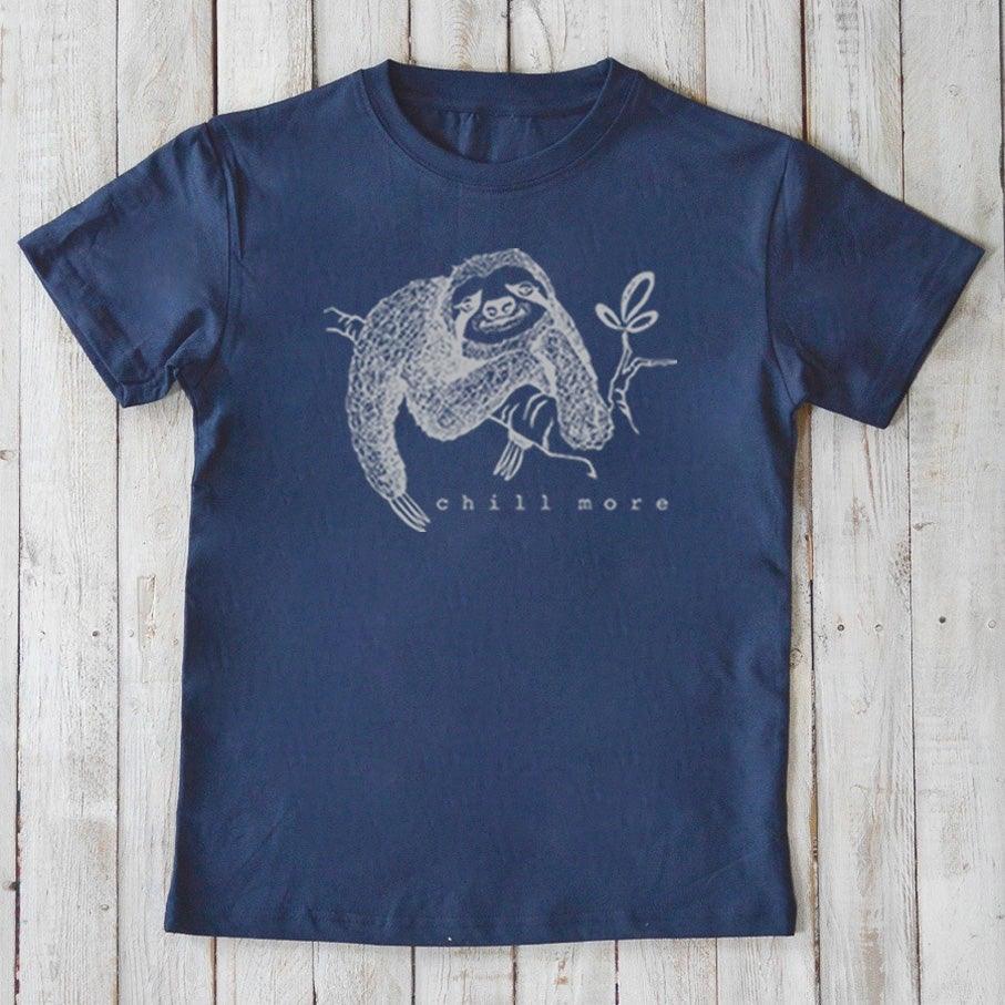 "Chill More" Sloth T-Shirt for Kids