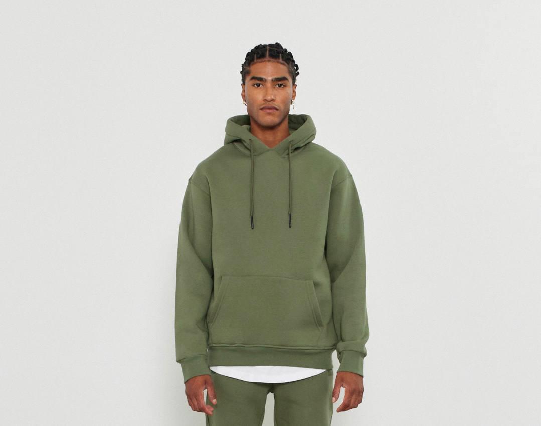 Oversized 3-Thread Hoodie Sweatpants Set