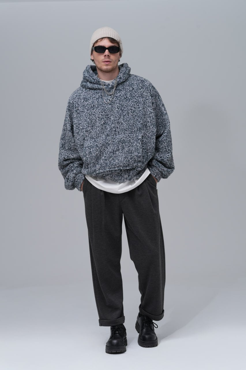 Sudadera con capucha de bucle extragrande