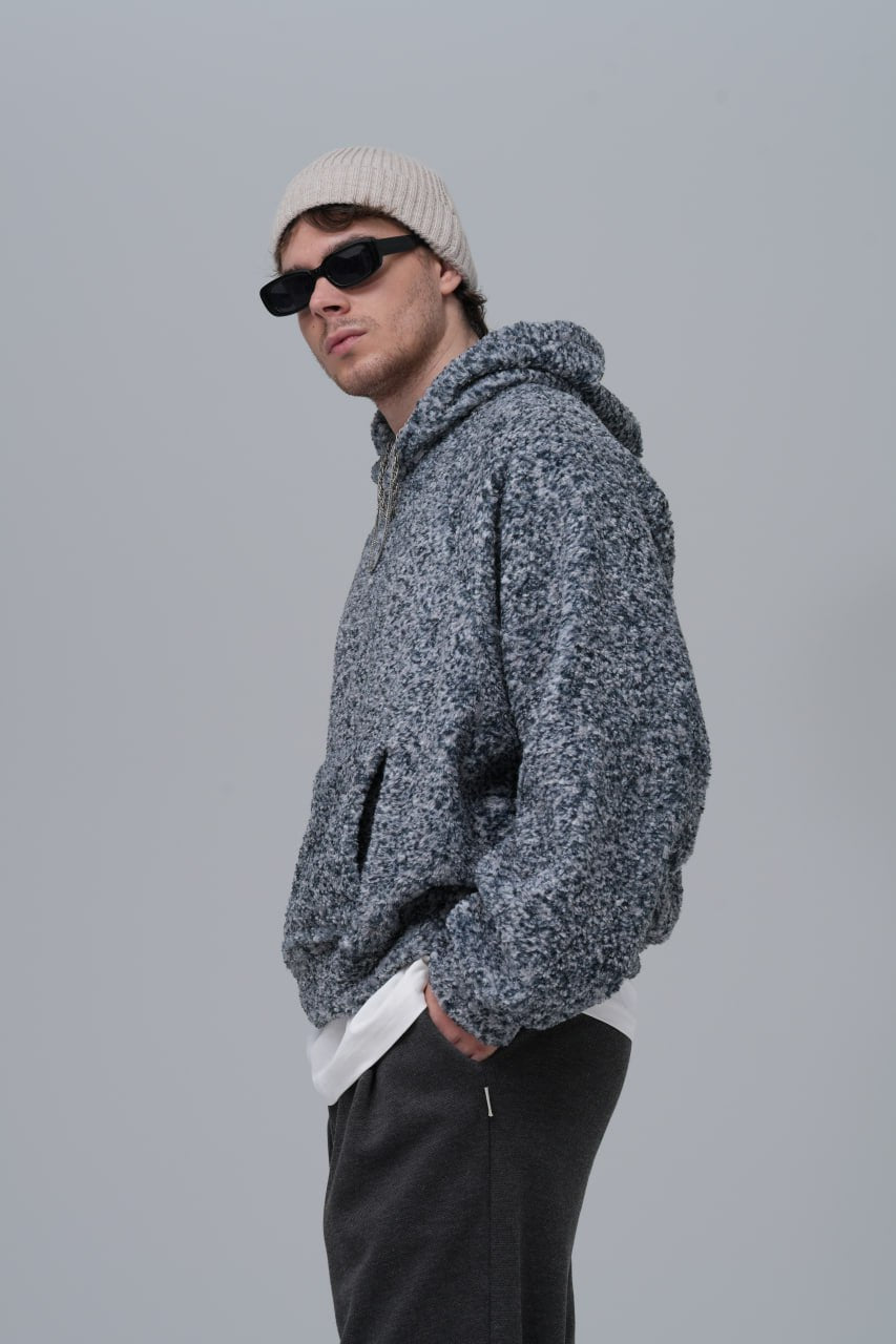 Sudadera con capucha de bucle extragrande